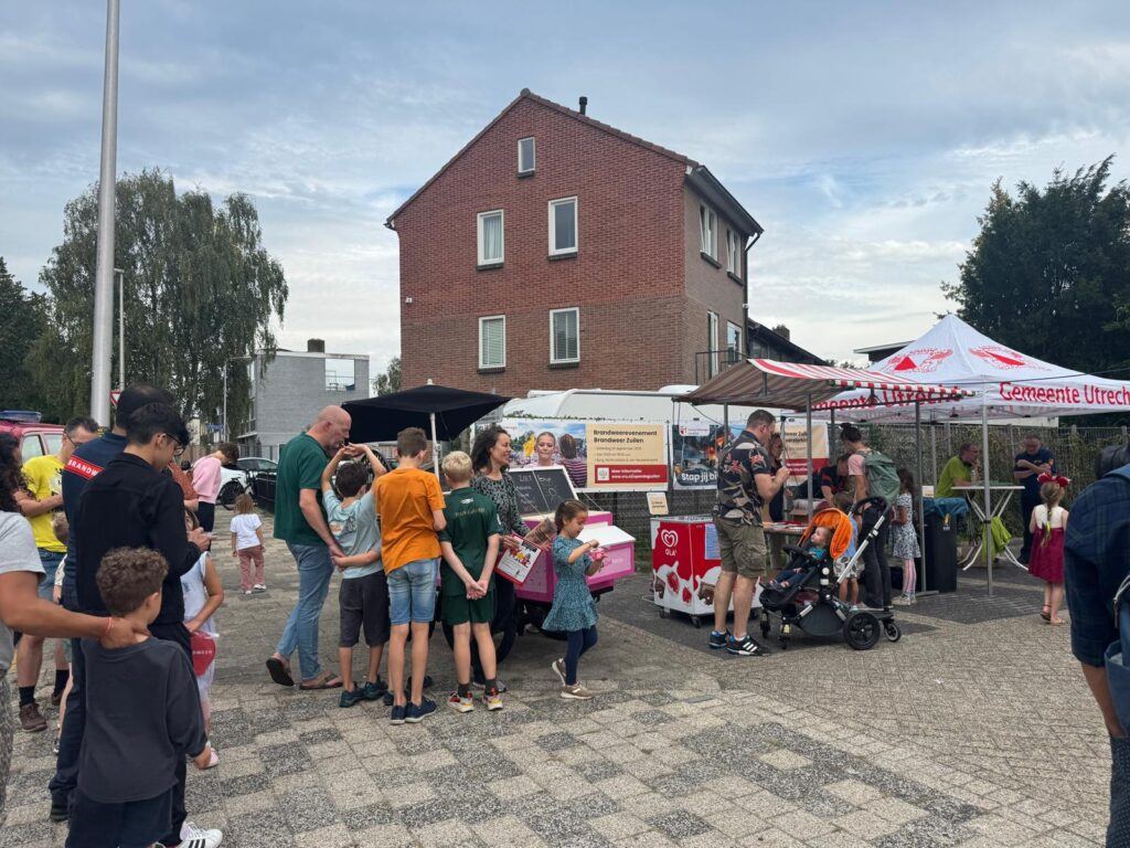 Zoetfestijn ijsfiets op locatie